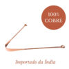Raspador de língua Ayurvédico de cobre