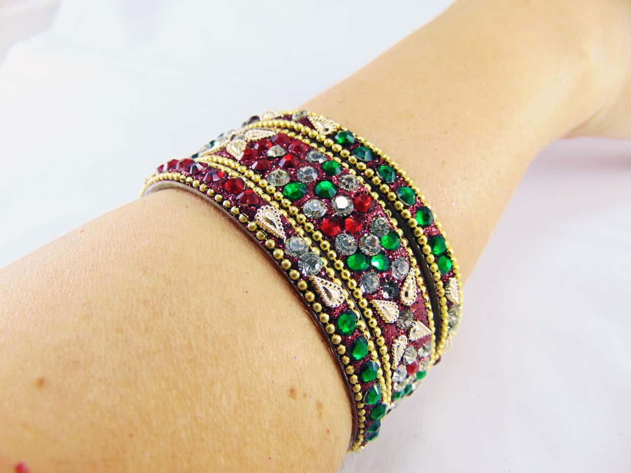 Jogo de 3 pulseiras vermelha