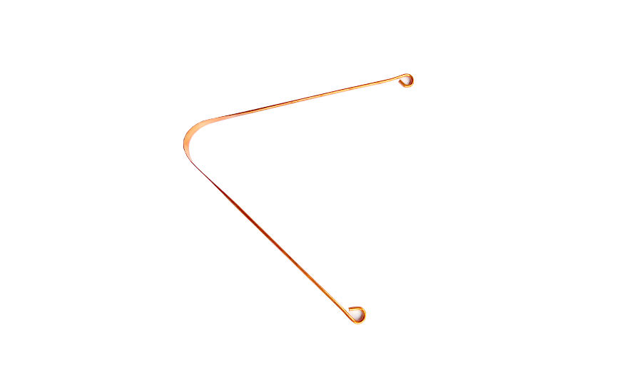 Raspador de língua Ayurvédico de bronze