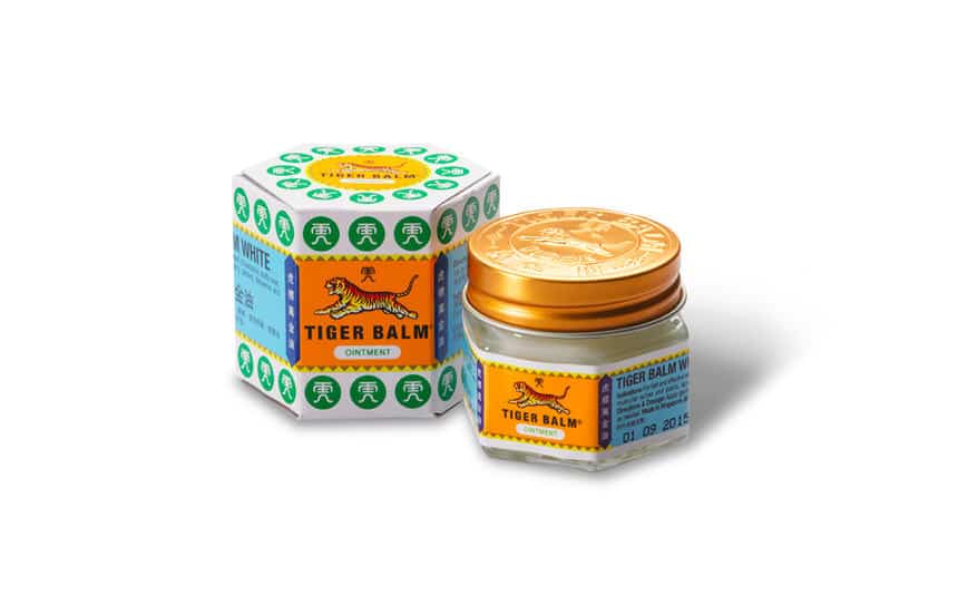 Tiger Balm Branco - Oleo de eucalipto e hortelã pudine
