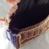 Bolsa indiana banjara 100% bordada a mão rosa