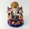 Ganesha de metal esmaltado com técnica cloisonné