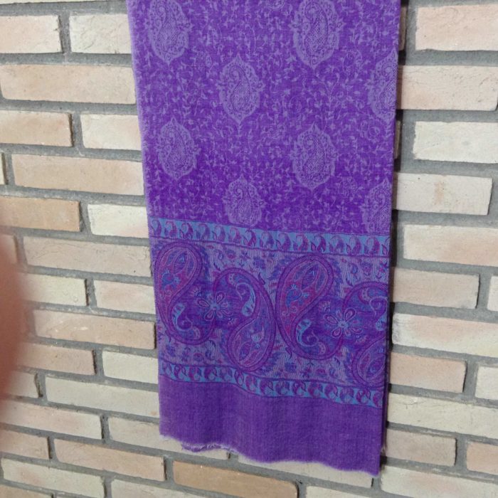 Pashimina indiana de cashmere - lilás