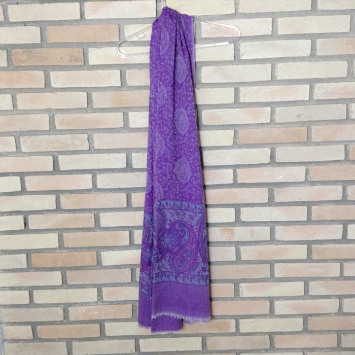 Pashimina indiana de cashmere - lilás