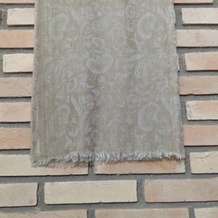 Pashimina indiana de cashmere - marrom claro