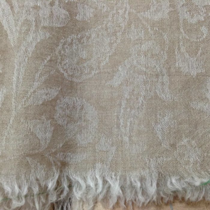 Pashimina indiana de cashmere - marrom claro