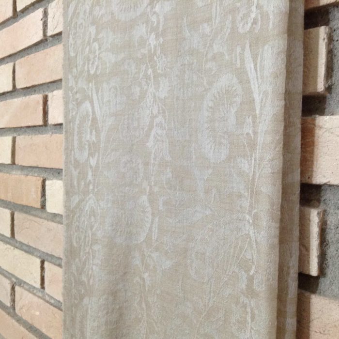 Pashimina indiana de cashmere - marrom claro
