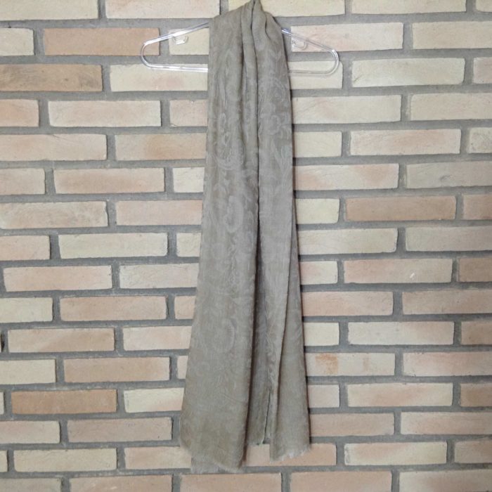Pashimina indiana de cashmere - marrom claro