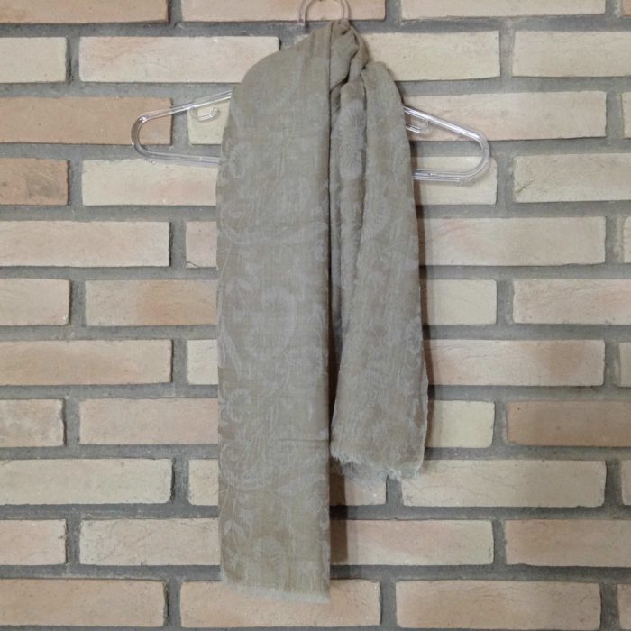 Pashimina indiana de cashmere - marrom claro
