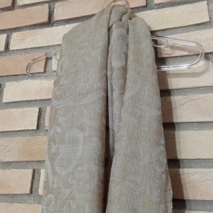 Pashimina indiana de cashmere - marrom claro