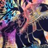 Panô grande para decoração - estampa árvore e elefante