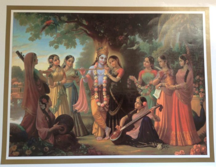 Poster para enquadrar – Krishna e Radha