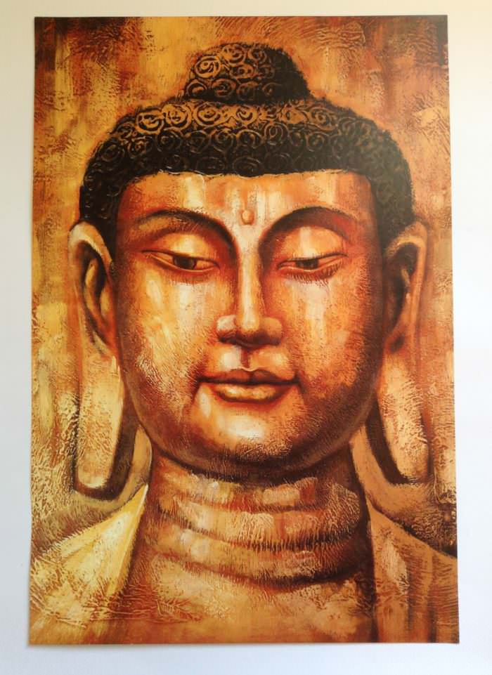 Pôster réplica de obra de arte hindu Buda