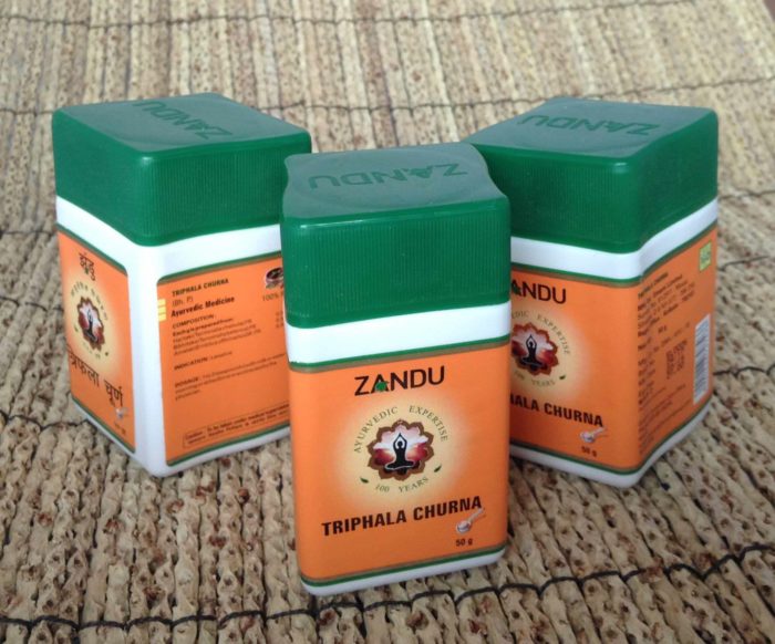 Kit Triphala Churna (pó) Zandu - Suplemento e Antioxidante Ayurvédico (150g)