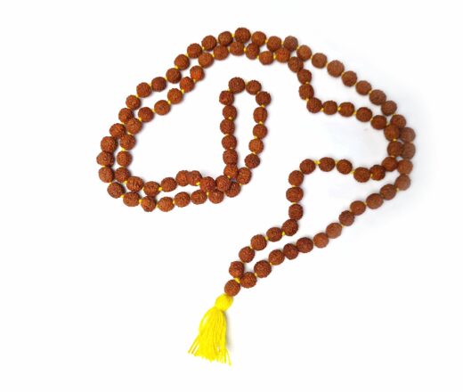 Japamala indiano de 108 contas de Rudraksha 8mm