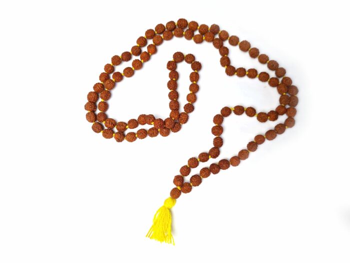 Japamala indiano de 108 contas de Rudraksha 8mm