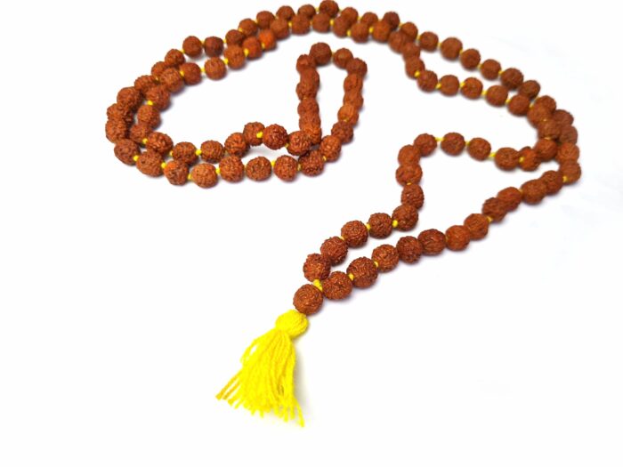 Japamala indiano de 108 contas de Rudraksha 8mm