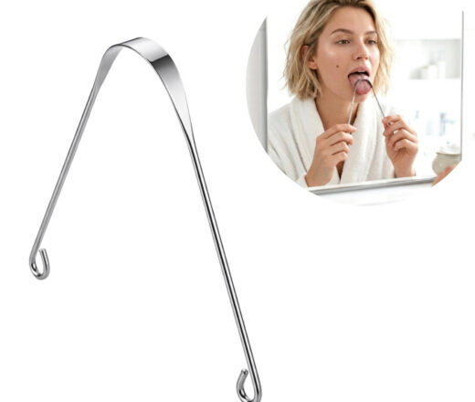 Raspador de língua em aço inoxidável (slim) fabricado na Índia
