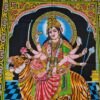 Painel clássico de deidade hindu Durga 110cm