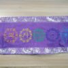 Porta mat indiano para Yoga 7 chakras bordados a mão roxo
