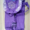 Porta mat indiano para Yoga 7 chakras bordados a mão roxo