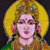 Painel grande clássico de deidade hindu Lakshmi 110cm