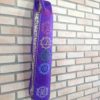 Porta mat indiano para Yoga 7 chakras bordados a mão roxo