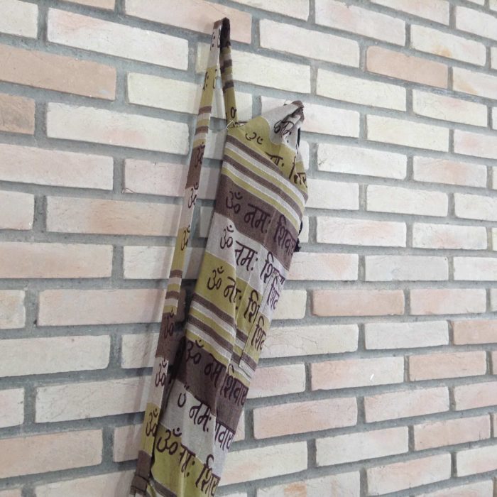 Porta mat indiano para Yoga -  estampa de OM (tons terrosos)