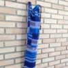 Porta mat indiano para Yoga -  estampa de OM (tons de azul)