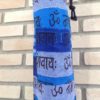 Porta mat indiano para Yoga -  estampa de OM (tons de azul)
