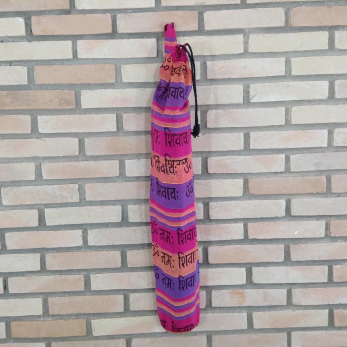 Porta mat indiano para Yoga -  estampa de OM (color mix)