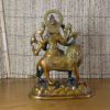 Deusa hindu Durga de bronze (19 cm de altura)