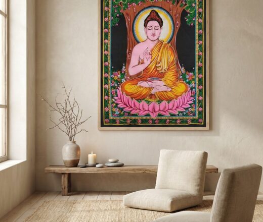 Painel grande clássico do príncipe hindu Buda