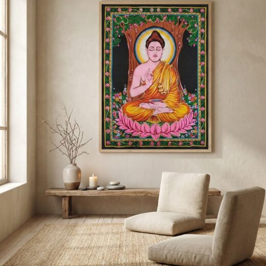 Painel grande clássico do príncipe hindu Buda