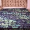 Panô indiano de algodão - Estampa de mandala e elefantes em Tie Dye (2.30 m x 2.10 m)