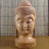 Busto de Buda em madeira maciça (20 cm)