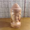 Busto de Buda em madeira maciça (20 cm)