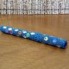 Caneta indiana artesanal de miçangas e espelhos (turquesa)