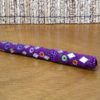 Caneta indiana artesanal de miçangas e espelhos (roxo)