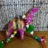 Móbile indiano de elefantinhos coloridos (124 cm)