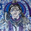 Panô indiano de algodão (colcha) - Estampa de Shiva (2.40 m x 2.10 m)