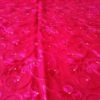 Pashimina de cashmere com bordados florais (100% artesanal) - Vermelho