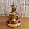 Lakshmi em estátua resinada (dourada e vermelha)
