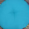 Almofada indiana bordada estilo futon 40 cm (azul color)