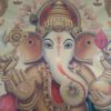 Folha laminada dourada para enquadrar e pendurar - Ganesha I (40 x 31 cm)