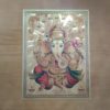 Folha laminada dourada para enquadrar e pendurar - Ganesha I (40 x 31 cm)