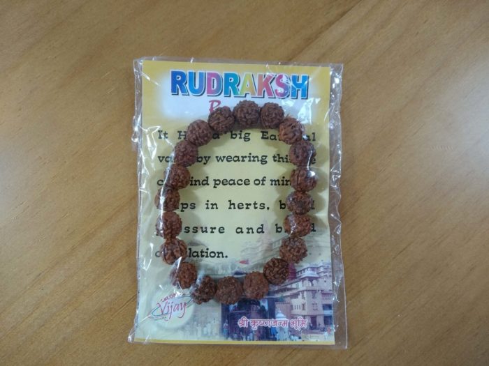 Pulseira de sementes de Rudraksha (semente de 8mm)