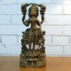 Estátua indiana da Deusa Lakshmi em bronze 21 cm