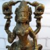 Estátua indiana da Deusa Lakshmi em bronze 21 cm