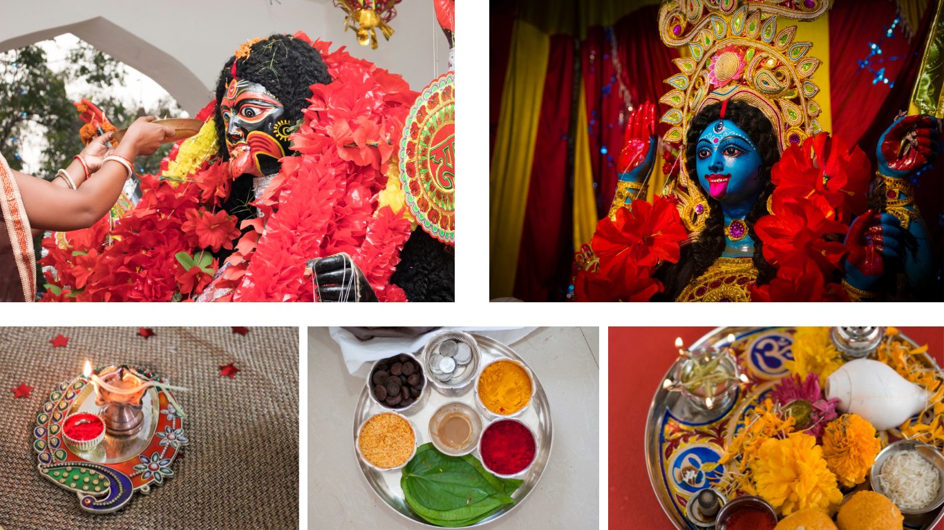 Puja para deusa Kali (adoração a deusa)